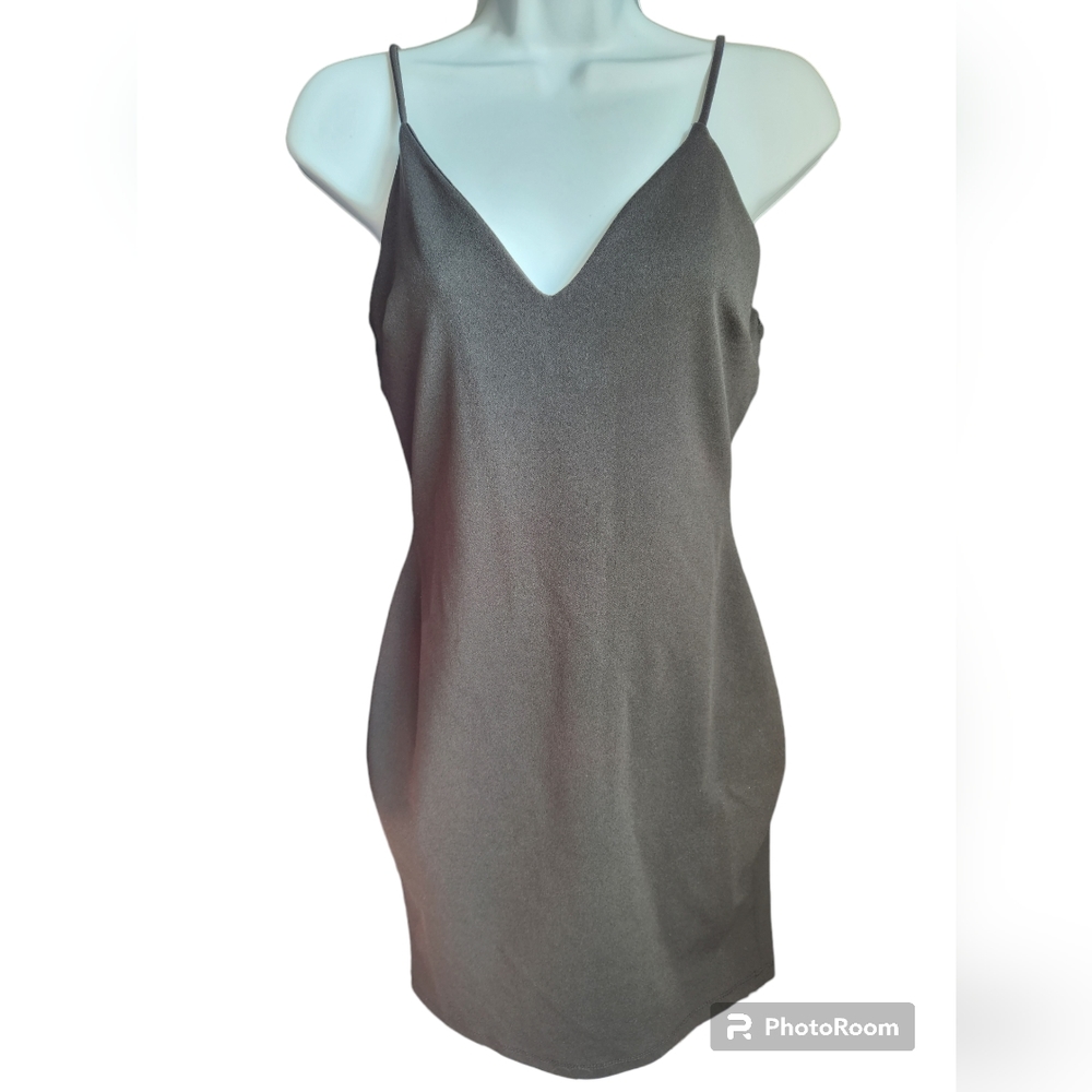 Windsor Me Myself And Rhine Black Bodycon Med Strappy Cocktail Dress Min…